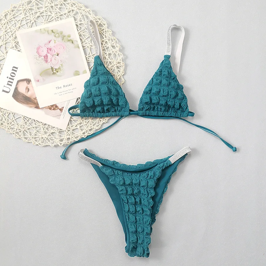 Green Seersucker Swimwear Triangle Micro Bikini Thong Sexy Swimsuit Women 2025 Silver Straps Bathing Suit Brazilian Bikinis Sets
Green Seersucker Swimwear Triangle Micro Bikini Thong Sexy Swimsuit Women 2025 Silver Straps Bathing Suit Brazilian Bikinis Sets