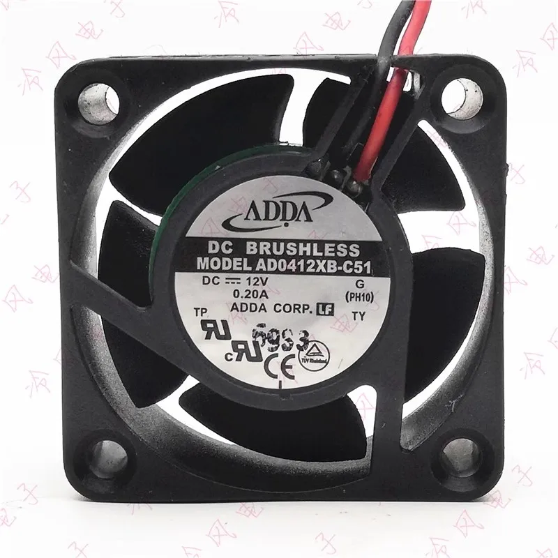 Original AD0412XB-C51 4CM 4020 12V 0.20A 2-wire dual ball power supply cooling fan
Original AD0412XB-C51 4CM 4020 12V 0.20A 2-wire dual ball power supply cooling fan