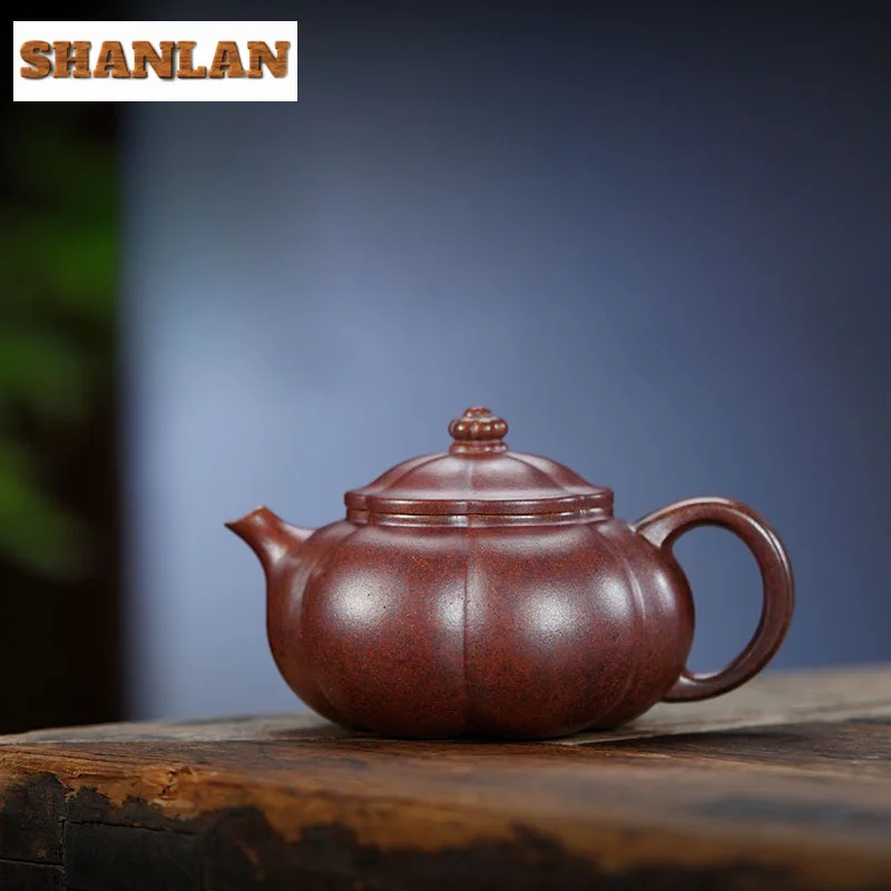 125ml Exquisite Yixing Purple Clay Teapots Master Handmade Rib Pot Raw Ore Firewood Mud Tea Maker Kettle Zisha Teaset Gift Craft
125ml Exquisite Yixing Purple Clay Teapots Master Handmade Rib Pot Raw Ore Firewood Mud Tea Maker Kettle Zisha Teaset Gift Craft