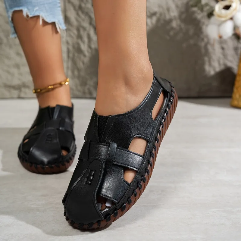 Women's Sandals 2025 Summer Classic Flat Shoes, Comfortable and Anti-slip Loafers, Breathable Solid-color Walking Women's Shoes
Women's Sandals 2025 Summer Classic Flat Shoes, Comfortable and Anti-slip Loafers, Breathable Solid-color Walking Women's Shoes