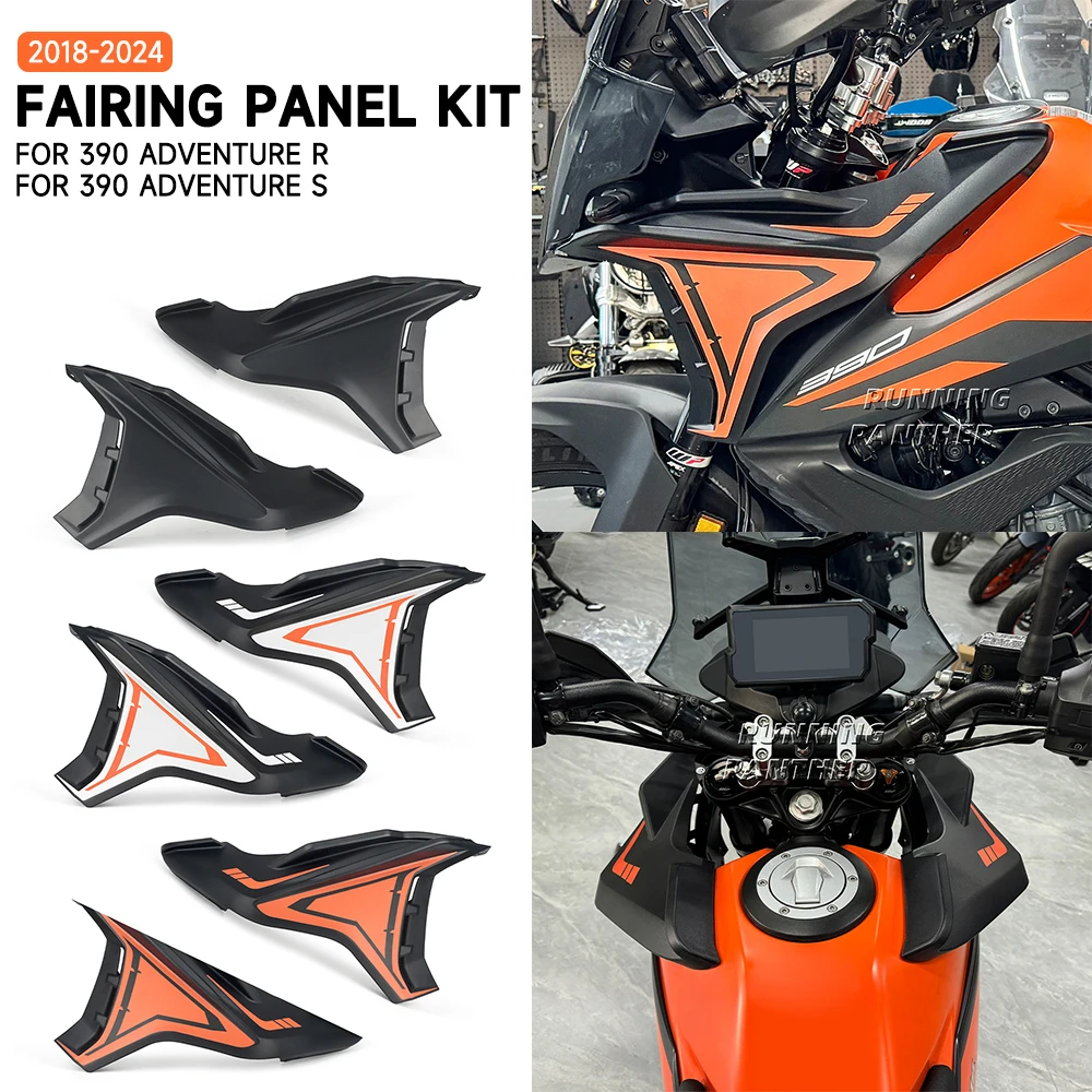 For 390adv 390 ADV Adventure R S 2018-2024 2023 Motorcycle Front fairings Side Panels Kit Wind Deflector Windscreen Plate Cover
For 390adv 390 ADV Adventure R S 2018-2024 2023 Motorcycle Front fairings Side Panels Kit Wind Deflector Windscreen Plate Cover