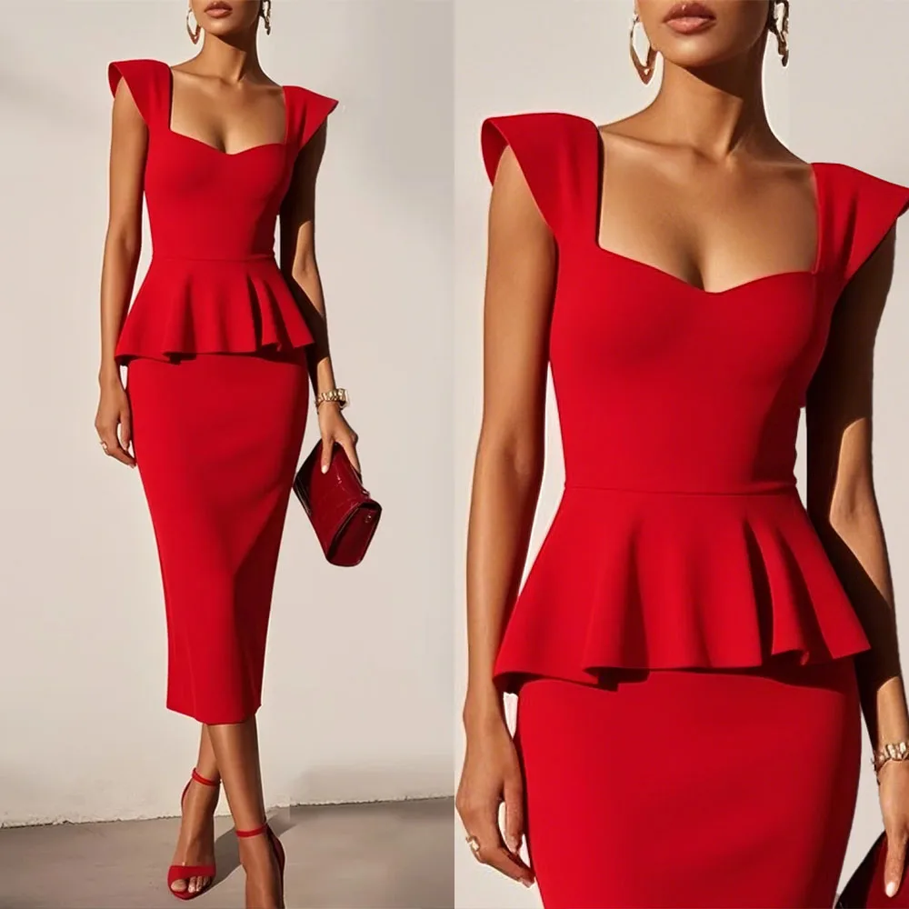 Customized V-neck Straight Sleeveless Tea Length Birthday Dresses for Woman Вечернее Платье Женское فساتين سهرة 2026 Robe Soirée
Customized V-neck Straight Sleeveless Tea Length Birthday Dresses for Woman Вечернее Платье Женское فساتين سهرة 2026 Robe Soirée