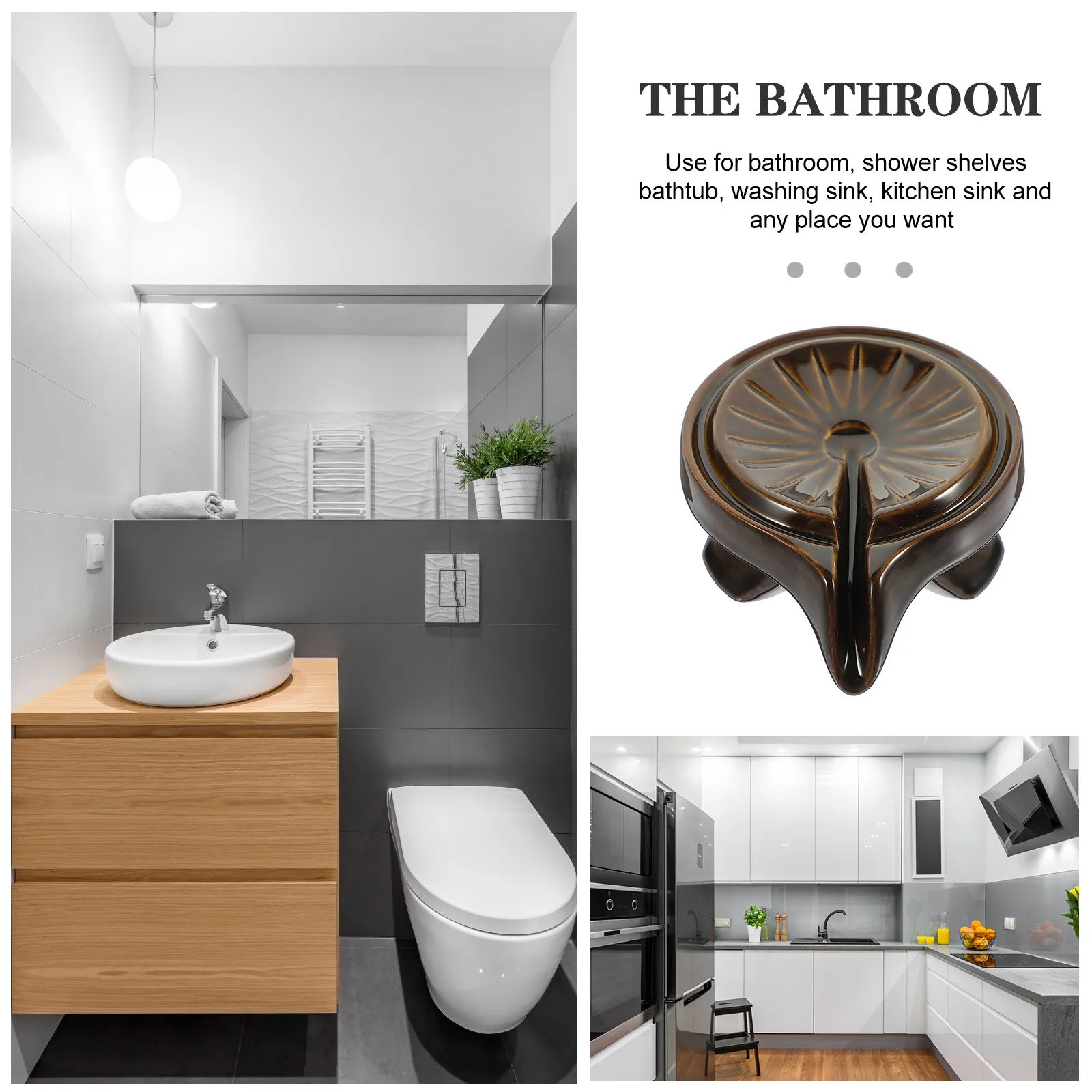 Retro Stone Mill Style Ceramic Soap Dish Holder Self-Draining Easy Clean Ventilated Design for Bathroom Kitchen Countertop Soap
Retro Stone Mill Style Ceramic Soap Dish Holder Self-Draining Easy Clean Ventilated Design for Bathroom Kitchen Countertop Soap