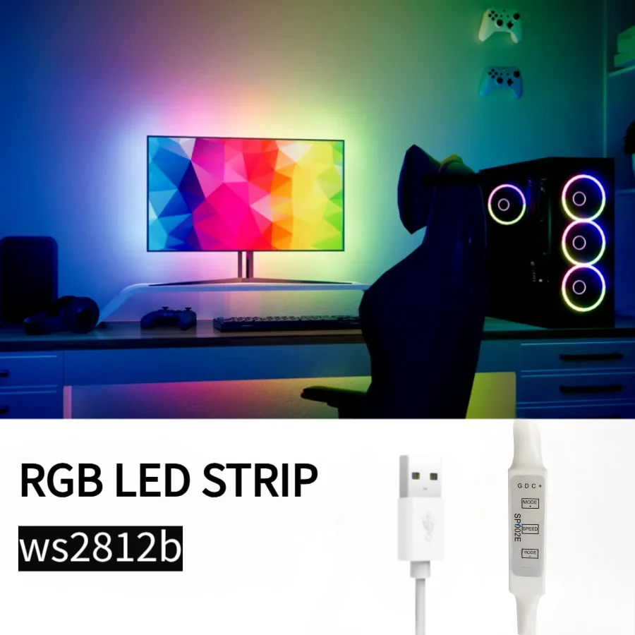 WS2812b RGB светодиодная лента с USB управлением яркая 1м 2м 3м лента для подсветки телевизора в комнате украшение ленты
WS2812b RGB светодиодная лента с USB управлением яркая 1м 2м 3м лента для подсветки телевизора в комнате украшение ленты