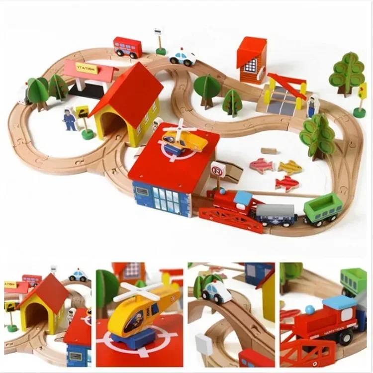 Enlightenment Assembly Track Block Car Early Education Puzzle Male Female Simulation Track Wooden Toy Set
Enlightenment Assembly Track Block Car Early Education Puzzle Male Female Simulation Track Wooden Toy Set