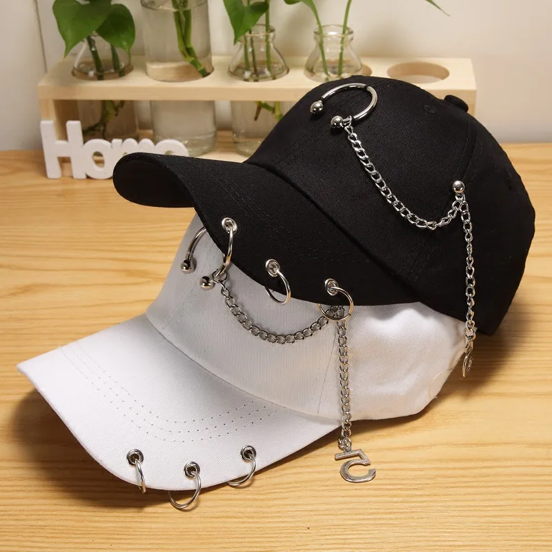 Baseball Caps for Men Metal Ring Decoration Solid Cotton Hiphop Cap Visors for Boy Girl Summer Street Snapback Caps Sun Hats
Baseball Caps for Men Metal Ring Decoration Solid Cotton Hiphop Cap Visors for Boy Girl Summer Street Snapback Caps Sun Hats