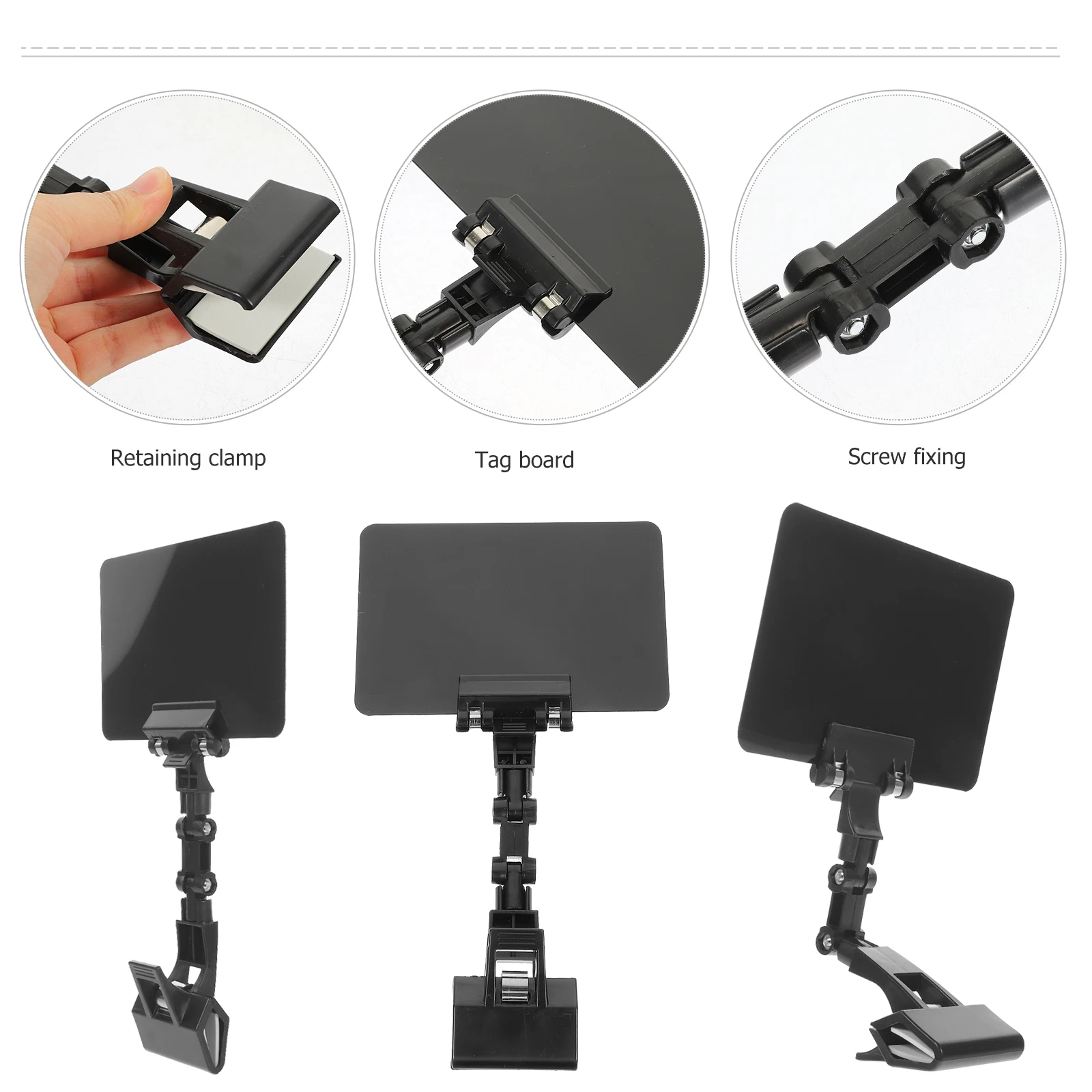 5pcs Waterproof Price Tag Sign Holder PVC Adjustable Label Clip for Retail Stores Supermarket Mall Fruit Display Black Poster
5pcs Waterproof Price Tag Sign Holder PVC Adjustable Label Clip for Retail Stores Supermarket Mall Fruit Display Black Poster
