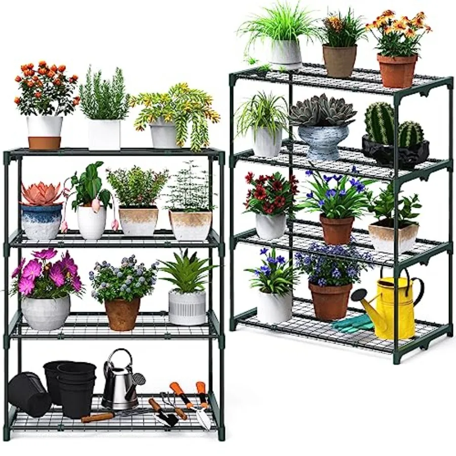 Outdoor plant greenhouse shelves: rustproof metal green 4-tier extra-wide stable shelving for portable use 31x18x42 inch ideal
Outdoor plant greenhouse shelves: rustproof metal green 4-tier extra-wide stable shelving for portable use 31x18x42 inch ideal