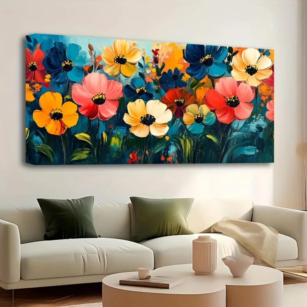 1.5 inch thick pine solid wood frame, modern abstract oil painting, hand painted mural, bright color tree hanging painting
1.5 inch thick pine solid wood frame, modern abstract oil painting, hand painted mural, bright color tree hanging painting