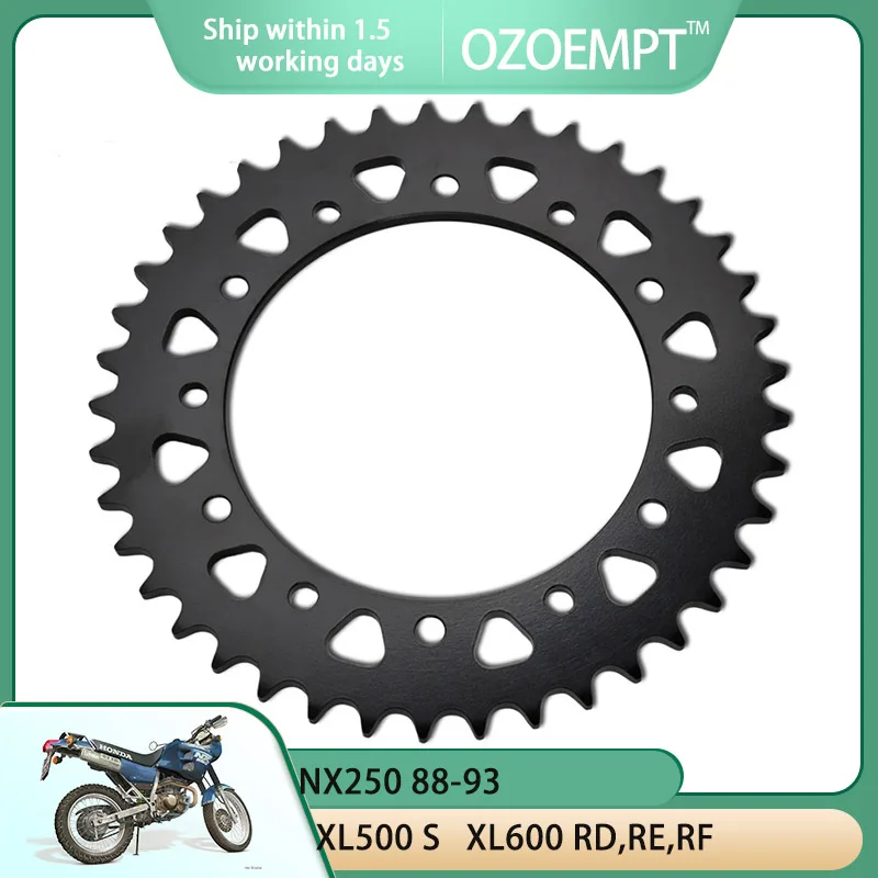 Задняя звездочка для мотоцикла OZOEMPT 520-41T, подходит для NX250 VT250 J,K VTR250 XL-X350 XL500 RC-RH ProLink XL500 S XL600 RD,RE,RF
Задняя звездочка для мотоцикла OZOEMPT 520-41T, подходит для NX250 VT250 J,K VTR250 XL-X350 XL500 RC-RH ProLink XL500 S XL600 RD,RE,RF