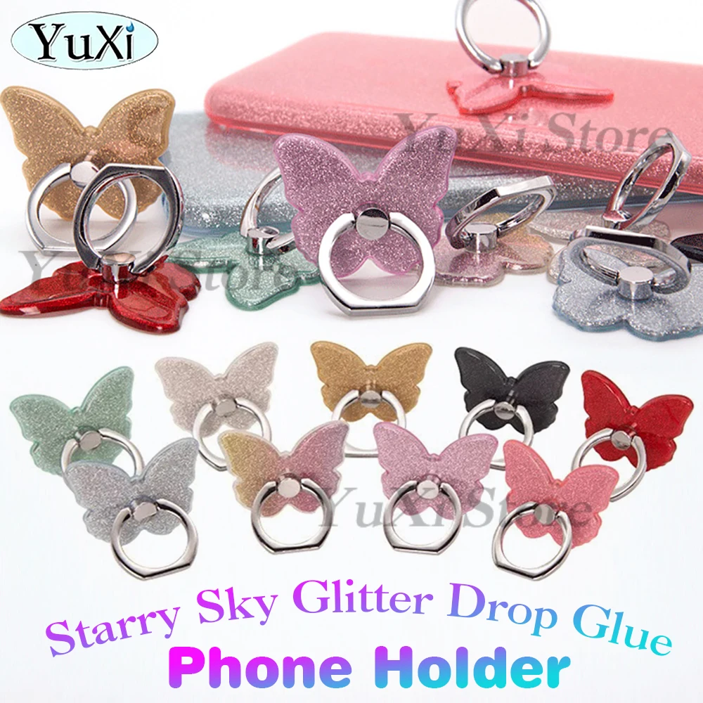 1Pc 3D Finger Ring Holder Phone Butterfly Bracket Support Starry Sky Glitter Drop Glue For IPhone Samsung Mobile Phone Tablet
1Pc 3D Finger Ring Holder Phone Butterfly Bracket Support Starry Sky Glitter Drop Glue For IPhone Samsung Mobile Phone Tablet