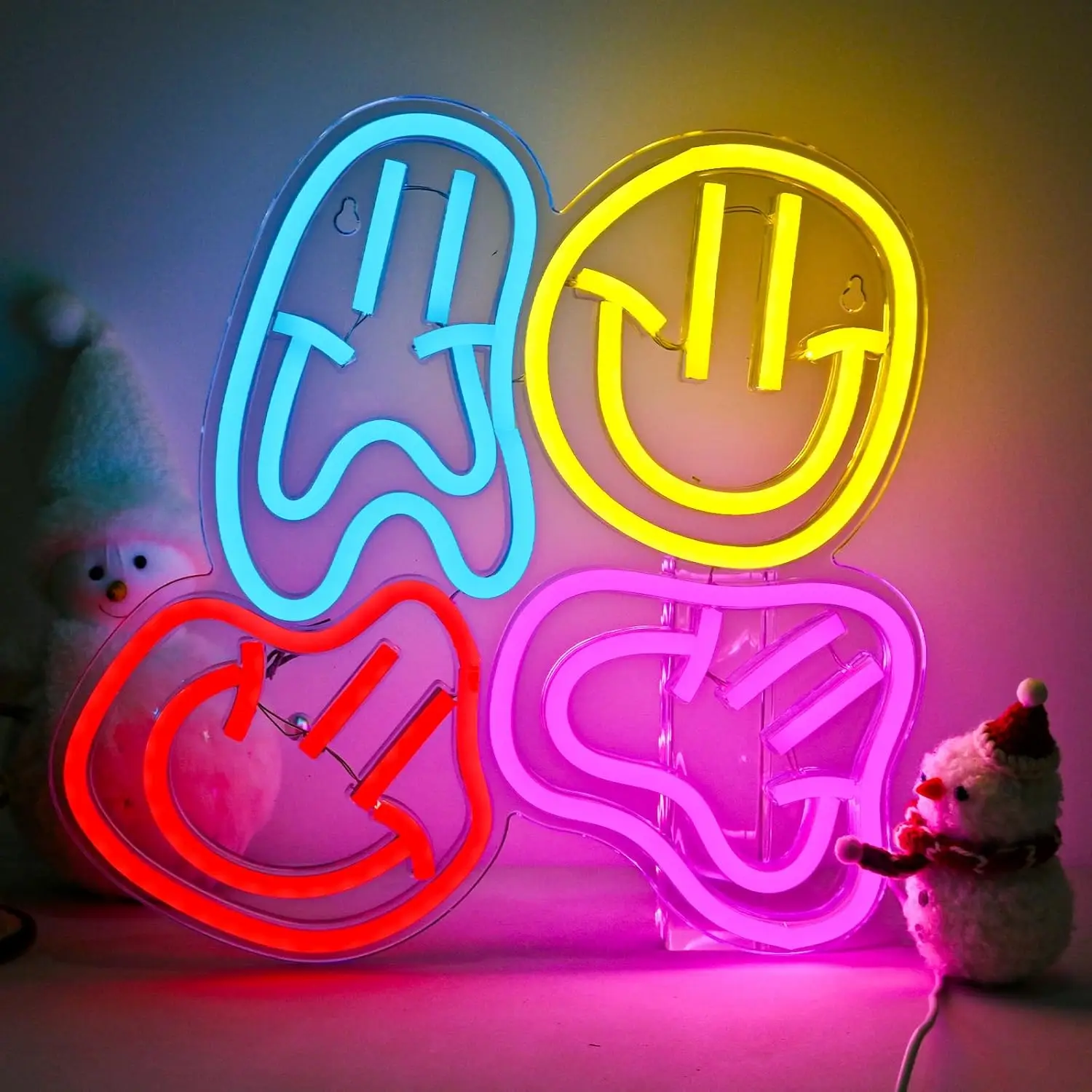 Neon Sign Dimmable Smile Faces Neon Lights for Kids Bedroom Hotel Dorms Studio Beach Party Decor Aesthetics Draw Birthday Gifts
Neon Sign Dimmable Smile Faces Neon Lights for Kids Bedroom Hotel Dorms Studio Beach Party Decor Aesthetics Draw Birthday Gifts