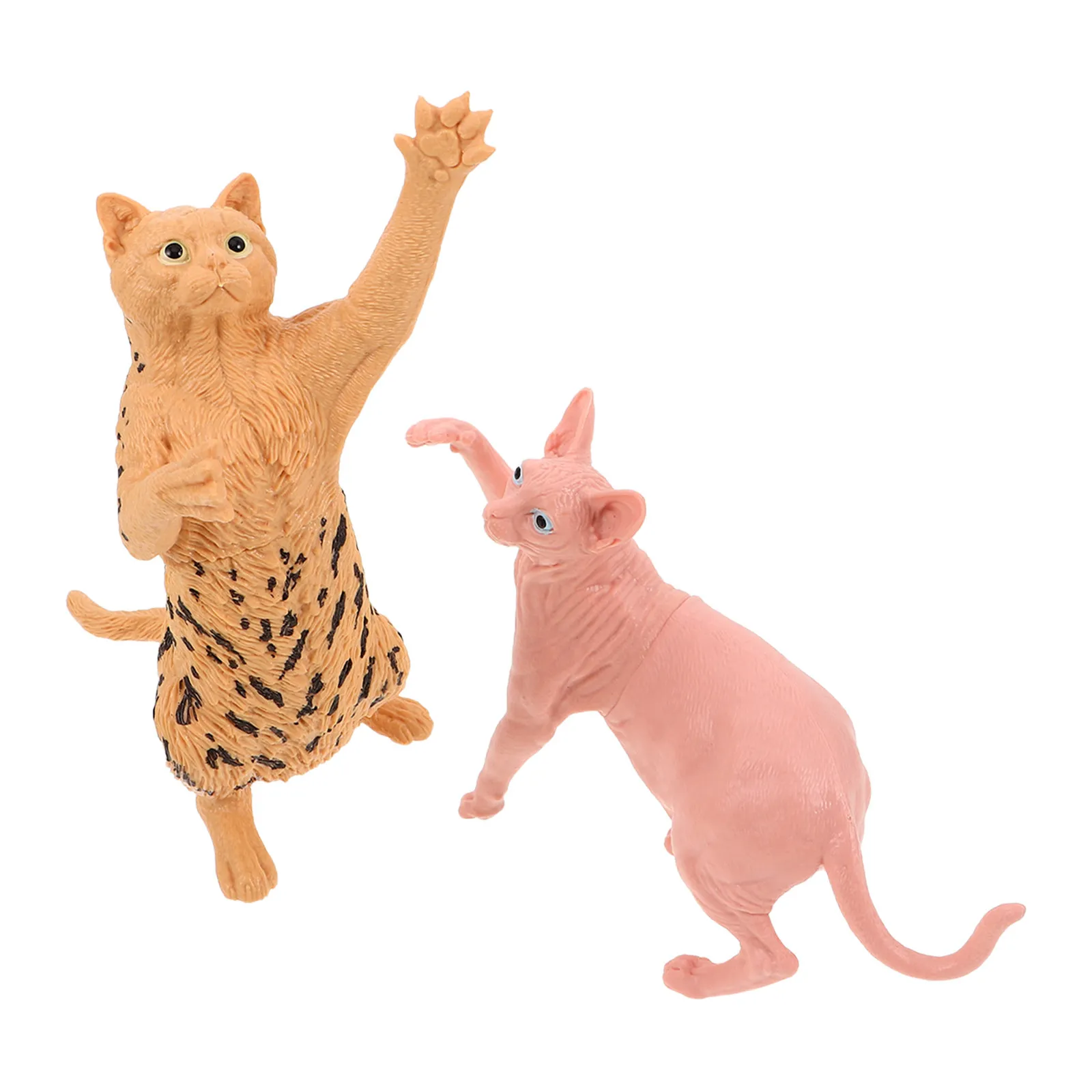2Pcs Realistic Hairless Cat Sculpture Plastic Animal Decoration for Home Office Desk Shelf Dollhouse Elderly Kids Stress Relief
2Pcs Realistic Hairless Cat Sculpture Plastic Animal Decoration for Home Office Desk Shelf Dollhouse Elderly Kids Stress Relief