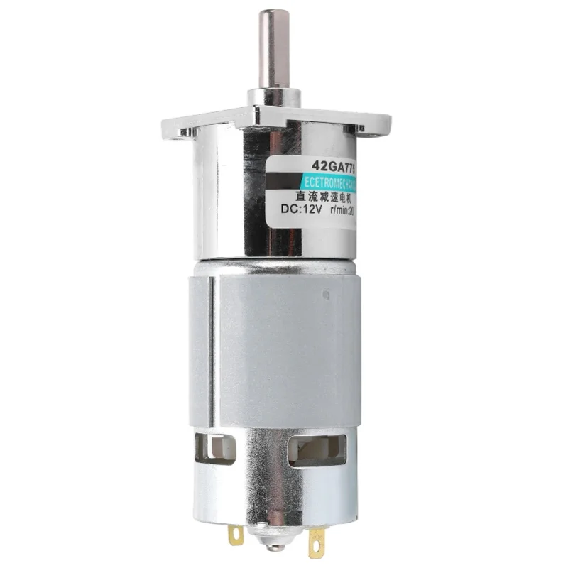 DC Gear Motor Mini Low Speed CW CCW Permanent Magnet Automated Industry 12V XD-42GA775 20 Tr/Min
DC Gear Motor Mini Low Speed CW CCW Permanent Magnet Automated Industry 12V XD-42GA775 20 Tr/Min
