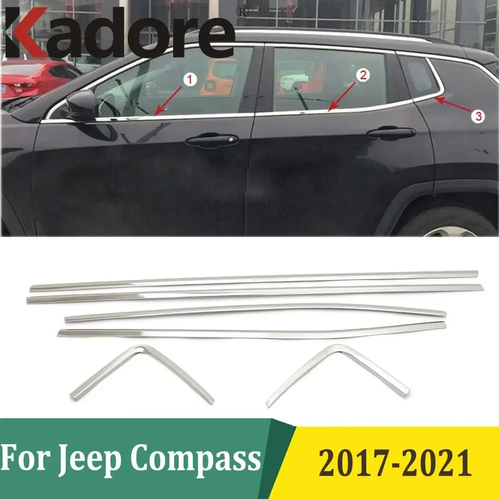 For Jeep Compass 2017 2018 2019 2020 2021 Car Window Molding Cover Trim Frame Decoration Exterior Accessories Stainless Steel
For Jeep Compass 2017 2018 2019 2020 2021 Car Window Molding Cover Trim Frame Decoration Exterior Accessories Stainless Steel