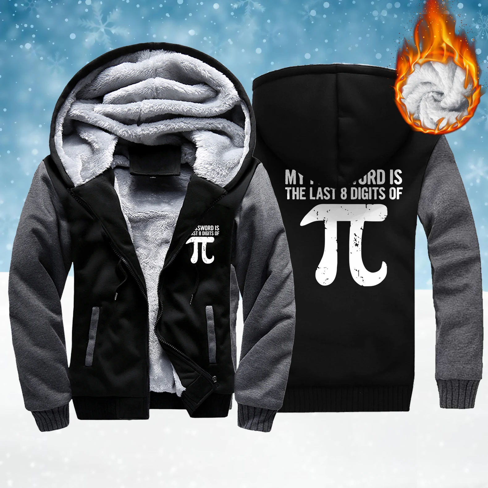 My Password Is Most Prints Утолщенная куртка на молнии для мужчин Модная мягкая одежда Зимний свободный топ с карманами Унисекс Повседневная уличная одежда
My Password Is Most Prints Утолщенная куртка на молнии для мужчин Модная мягкая одежда Зимний свободный топ с карманами Унисекс Повседневная уличная одежда