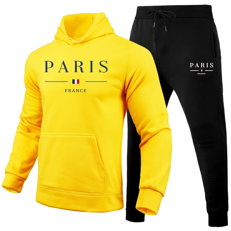 High Grade Male Daily Casual Sports Jogging Suit Gym Hooded Outfits Autumn Winter Fashion Men's Hoodies Jogger Pants 2pcs Set
High Grade Male Daily Casual Sports Jogging Suit Gym Hooded Outfits Autumn Winter Fashion Men's Hoodies Jogger Pants 2pcs Set