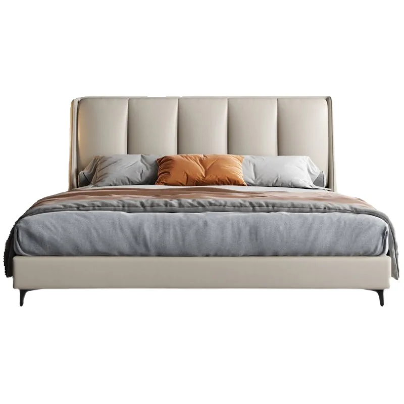 Italian, minimalist, genuine leather, master bed, light luxury, modern, cowhide
Italian, minimalist, genuine leather, master bed, light luxury, modern, cowhide