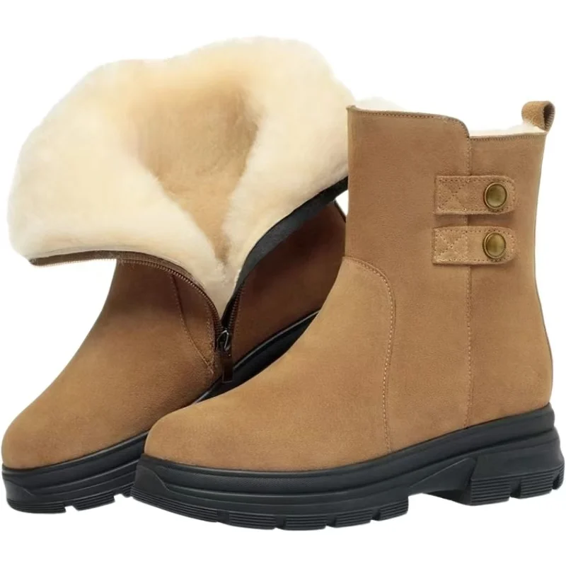Women Thickened Keep Warm High Top Snow Boots Winter New Thick Sole Non Slip Round Toe Plush Zippers Ankle Cotton Boots
Women Thickened Keep Warm High Top Snow Boots Winter New Thick Sole Non Slip Round Toe Plush Zippers Ankle Cotton Boots