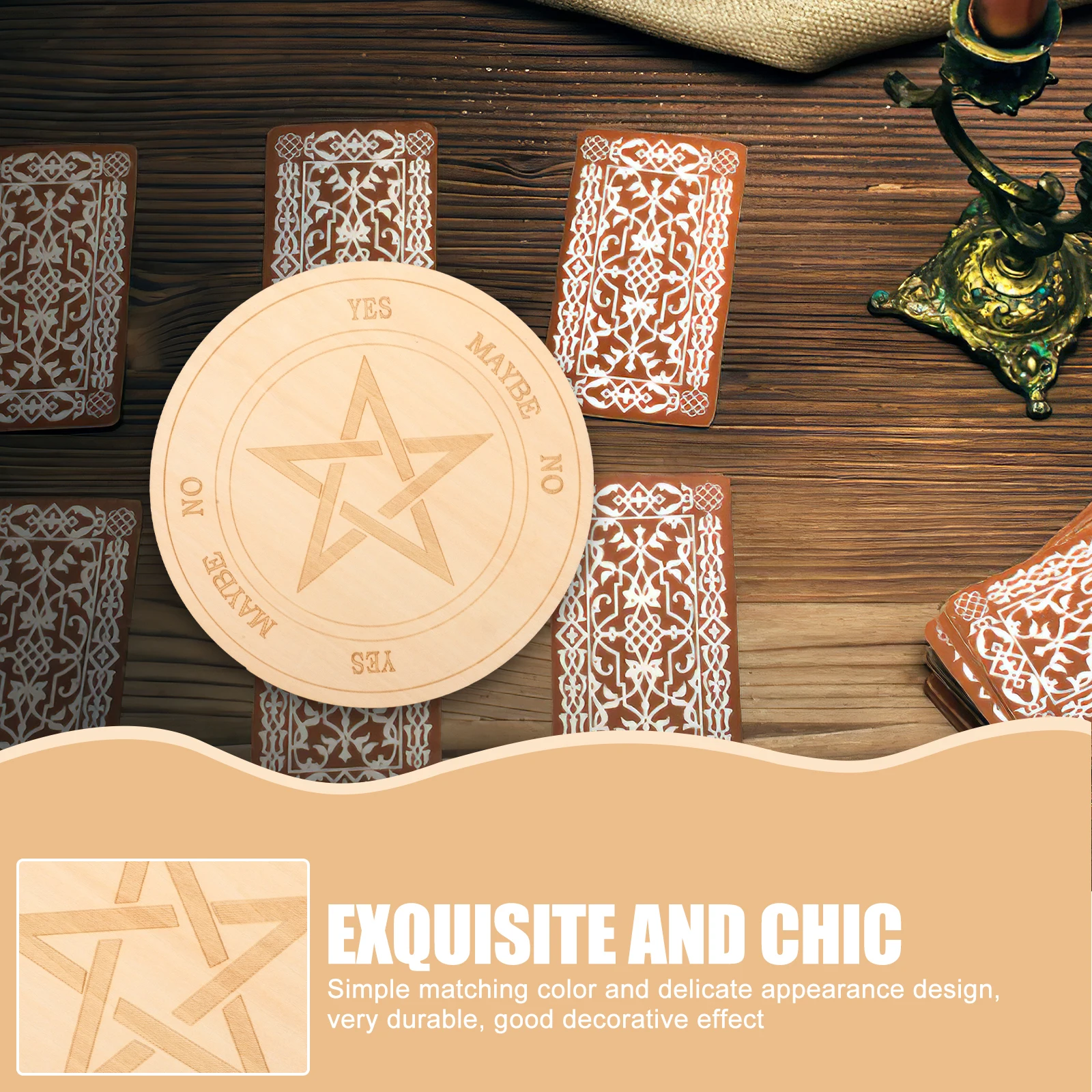 Wooden Board Props Crafts Delicate Metaphysical Message Home Decorative Basswood Altar Party Supplies Pentagram Ornaments 
Wooden Board Props Crafts Delicate Metaphysical Message Home Decorative Basswood Altar Party Supplies Pentagram Ornaments