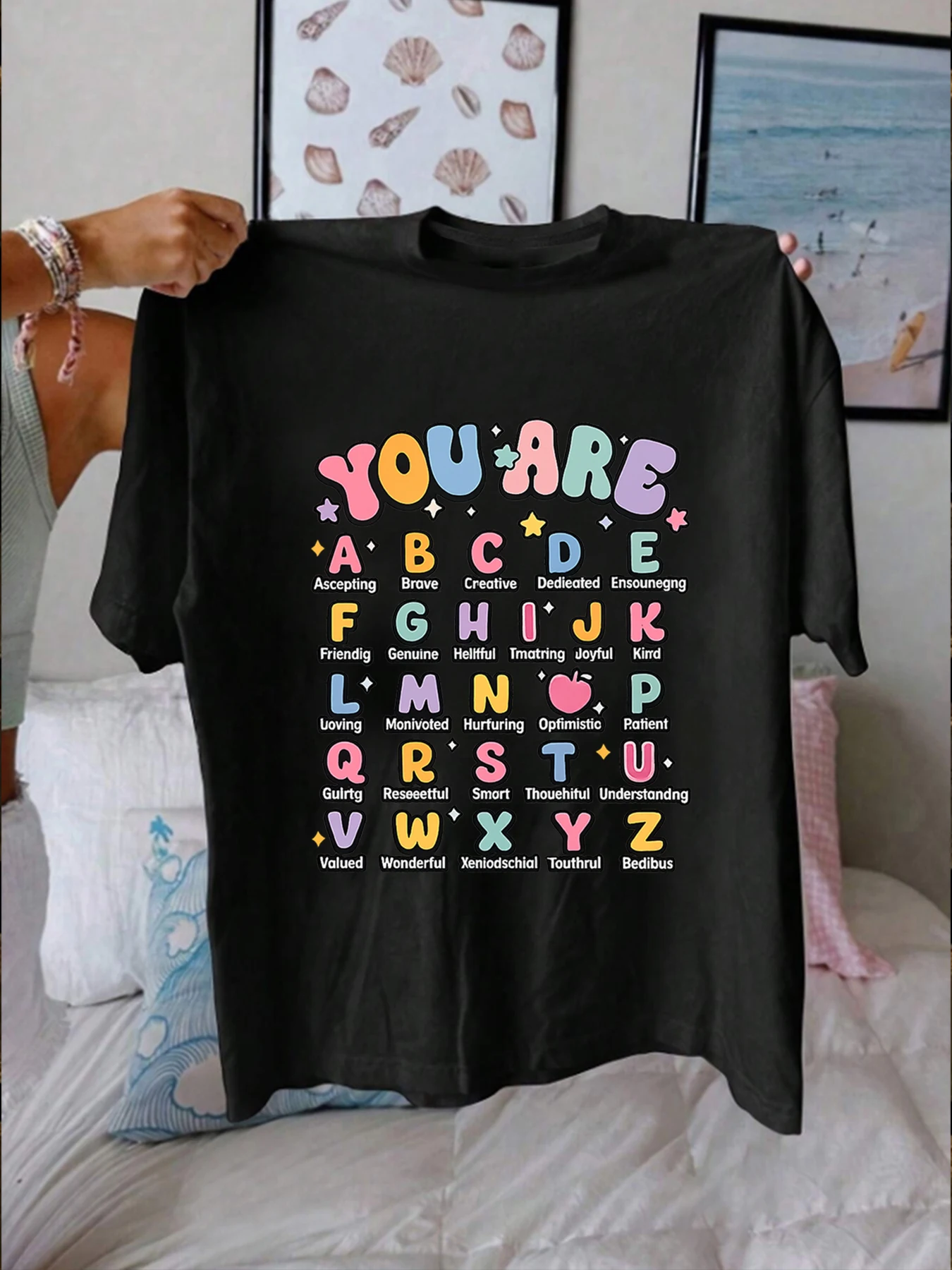 【WZM1021139】Letter printing plus size women's T-shirt summer casual street fashion women's Joker short sleeve T-shirt
【WZM1021139】Letter printing plus size women's T-shirt summer casual street fashion women's Joker short sleeve T-shirt