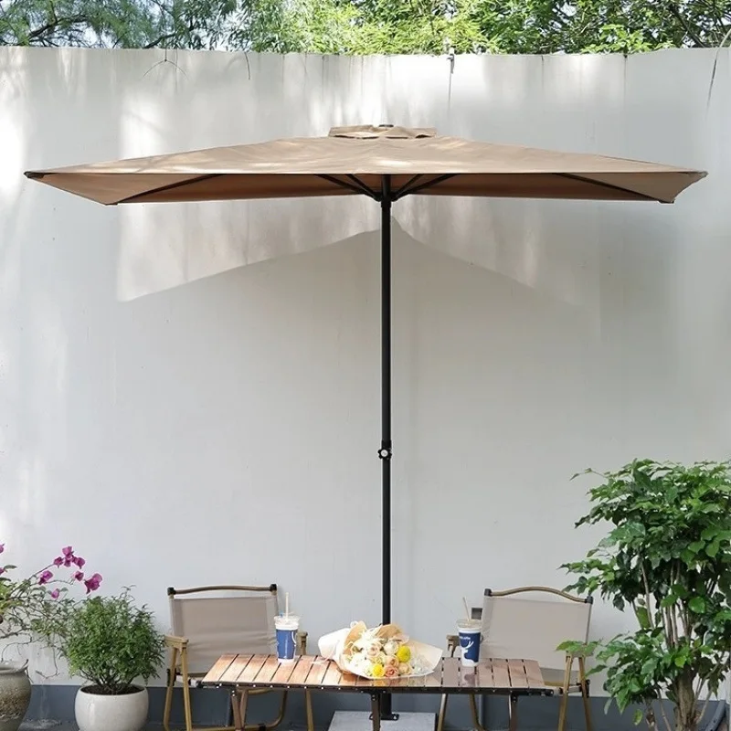 Outdoor wall liftable half umbrella parasol courtyard umbrella garden rainproof and waterproof
Outdoor wall liftable half umbrella parasol courtyard umbrella garden rainproof and waterproof