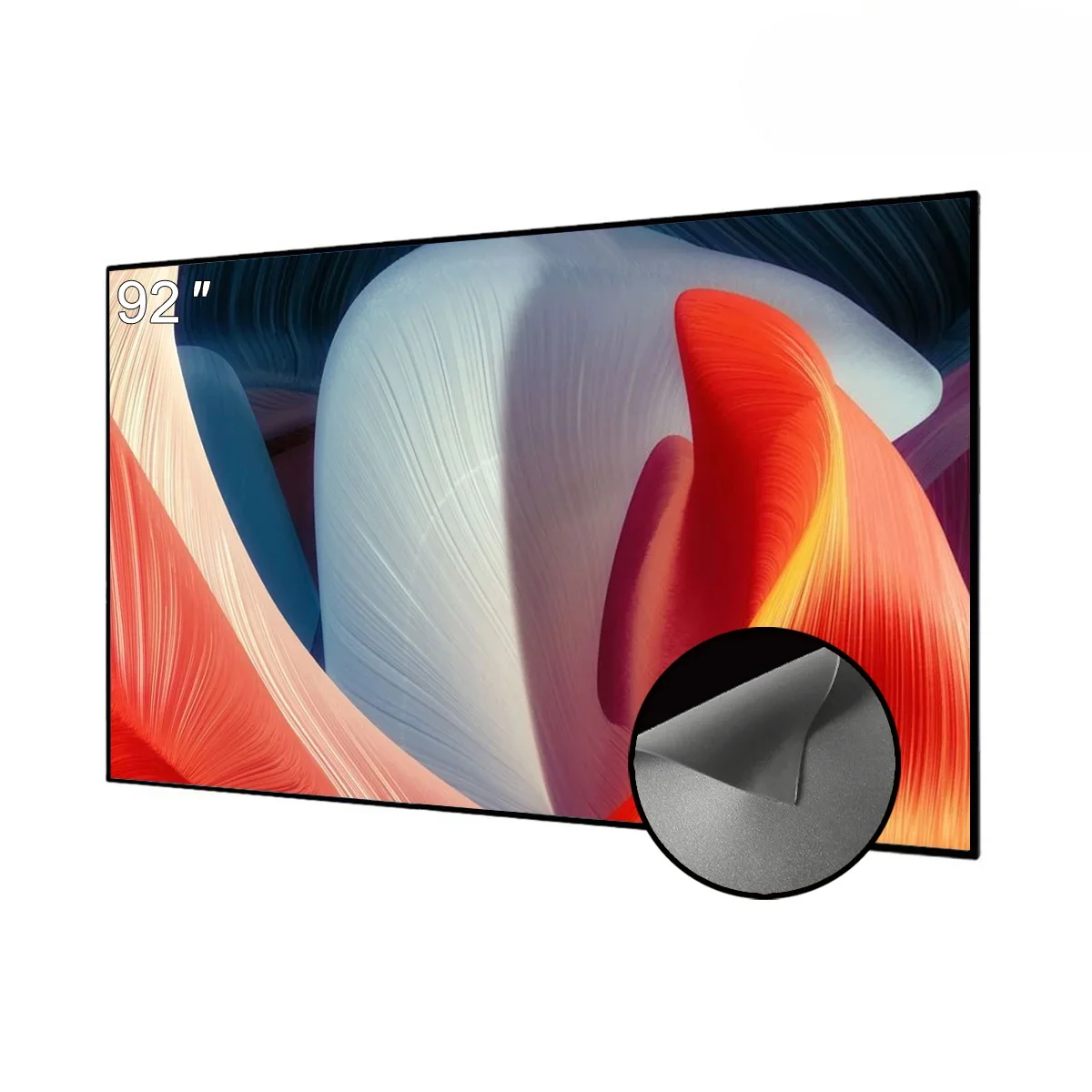 92" Fixed Frame Projection Screen Black Diamond Ambient Light Rejecting ALR Screen for Long Throw Projector
92" Fixed Frame Projection Screen Black Diamond Ambient Light Rejecting ALR Screen for Long Throw Projector