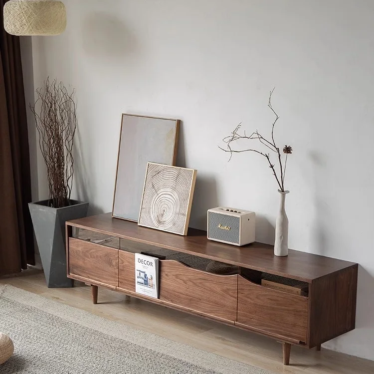#Wood Frame TV Cabinet, Low Floor Cabinet, Small-sized Living Room TV Cabinet for Movies, Walnut-colored Bedroom TV Cabinet
#Wood Frame TV Cabinet, Low Floor Cabinet, Small-sized Living Room TV Cabinet for Movies, Walnut-colored Bedroom TV Cabinet