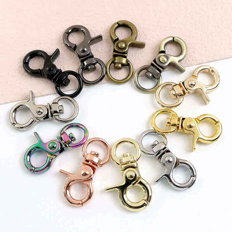 10-30Pcs 10mm Small Rotating Lobster Buckle Metal Buckles Bag Strap Connect Clasp Key Hook Pendant Link Clip DIY Bag Accessories
10-30Pcs 10mm Small Rotating Lobster Buckle Metal Buckles Bag Strap Connect Clasp Key Hook Pendant Link Clip DIY Bag Accessories