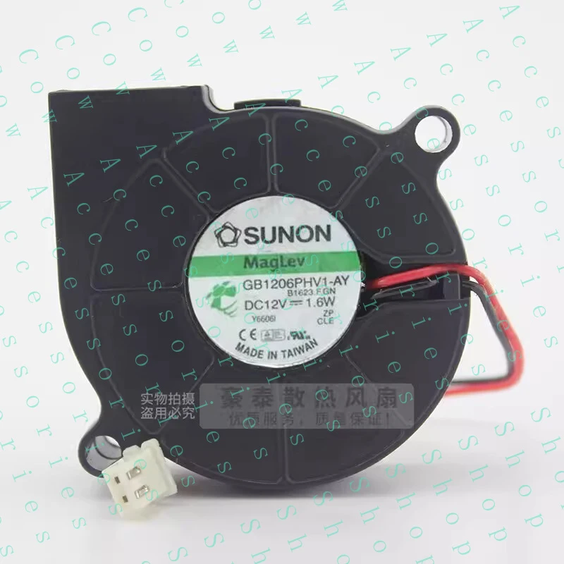 PP+ 1PC DC12V 1.6W 6CM 2-Pin Turbo Cooling Fan GB1206PHV1-AY 6015
PP+ 1PC DC12V 1.6W 6CM 2-Pin Turbo Cooling Fan GB1206PHV1-AY 6015