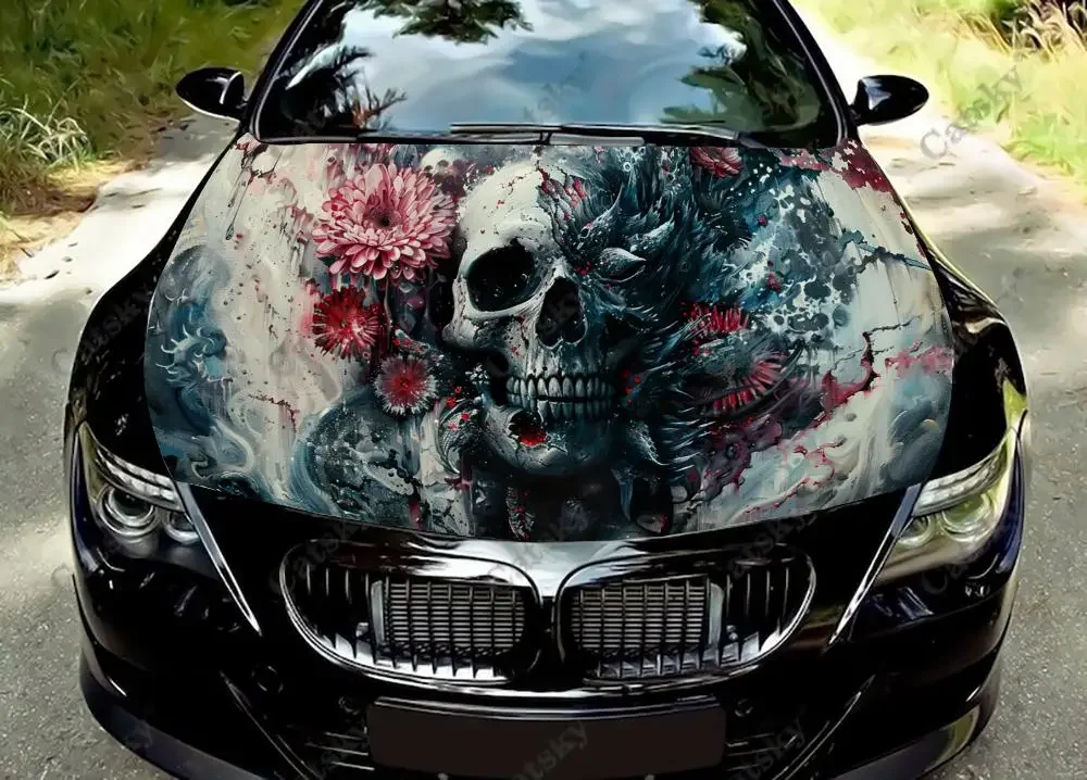 Abstract Halloween Skull Car Hood Decal Stickers Wrap Vinyl Film Engine Cover Decals Sticker Car Hood Protective Film
Abstract Halloween Skull Car Hood Decal Stickers Wrap Vinyl Film Engine Cover Decals Sticker Car Hood Protective Film
