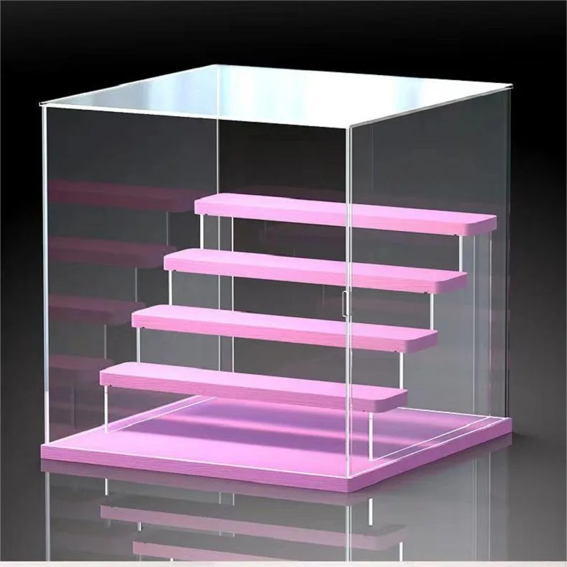 New Pink Base Storage Boxes Transparent Acrylic Dustproof Display Cabinet Stepped Blind Boxes Toys, Dolls Display Cases
New Pink Base Storage Boxes Transparent Acrylic Dustproof Display Cabinet Stepped Blind Boxes Toys, Dolls Display Cases