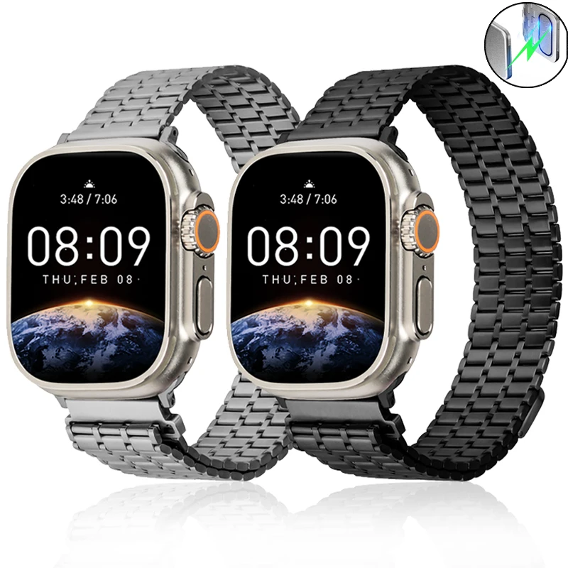 Металлический ремешок для Apple Watch Band 44 мм 40 мм 45 мм 41 мм 49 мм 42 мм 46 мм Браслет-петля с магнитной застежкой Correa iwatch 10 9 8 7 Ultra 2
Металлический ремешок для Apple Watch Band 44 мм 40 мм 45 мм 41 мм 49 мм 42 мм 46 мм Браслет-петля с магнитной застежкой Correa iwatch 10 9 8 7 Ultra 2