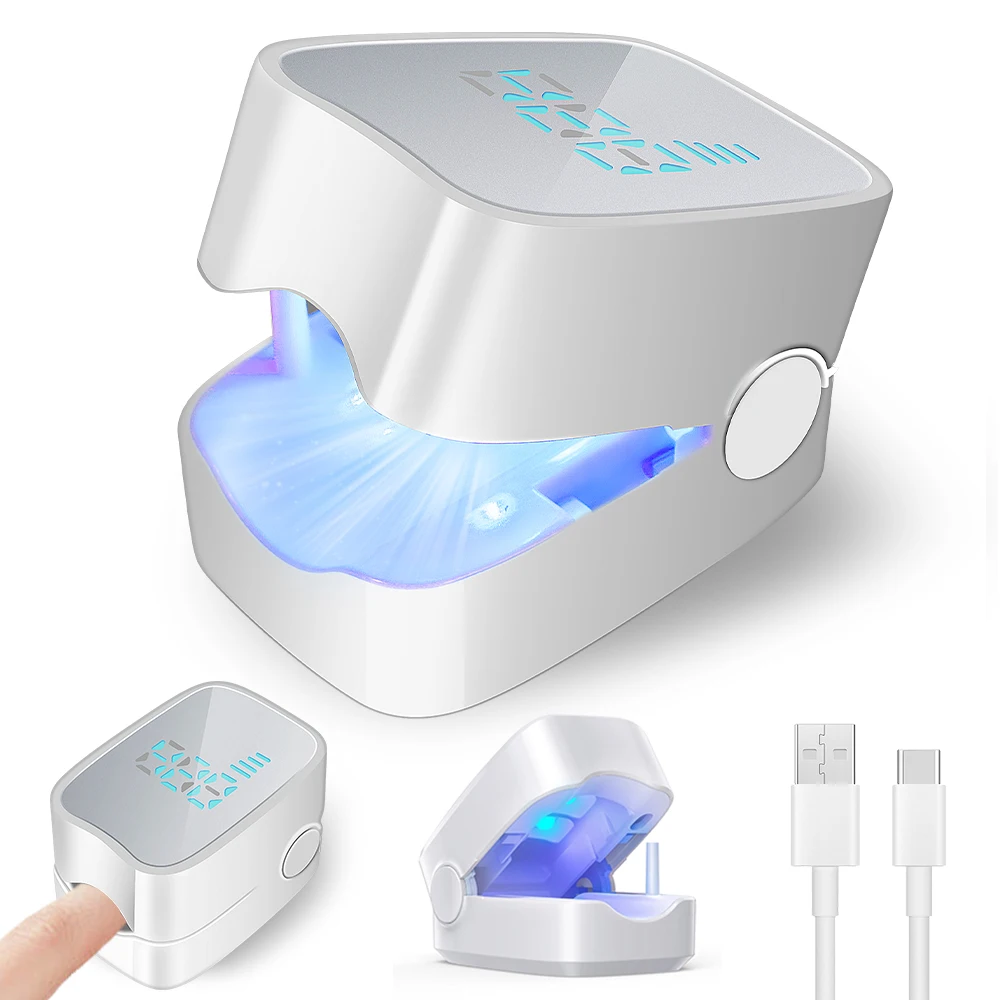 Compact Nail Fungus Cleaning Laser Device Rechargeable Manicure & Pedicure Lamp for Repair Damaged Discolored Thick Fingernails
Compact Nail Fungus Cleaning Laser Device Rechargeable Manicure & Pedicure Lamp for Repair Damaged Discolored Thick Fingernails