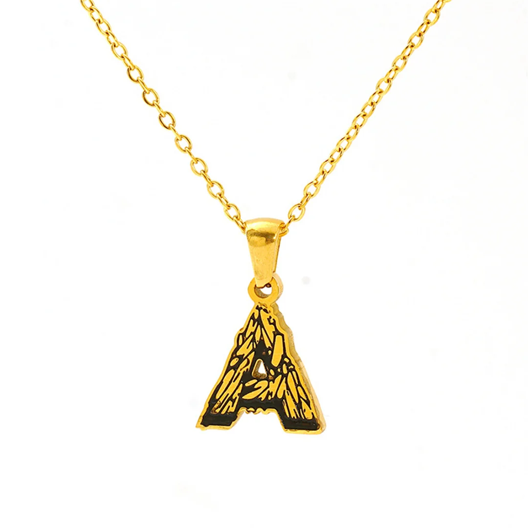 Vintage 26 A-Z Initial Letter Name Pendant Female Gold Color Stainless Steel Alphabet Necklace for Women Fashion Jewelry Gift
Vintage 26 A-Z Initial Letter Name Pendant Female Gold Color Stainless Steel Alphabet Necklace for Women Fashion Jewelry Gift