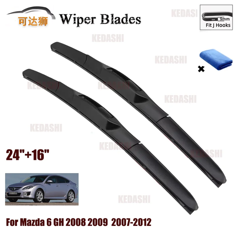 Автомобильный стеклоочиститель для Mazda 6 GH 2008 2009 2007-2012, резиновая щетка стеклоочистителя 24 + 16 дюймов, аксессуары для лобового стекла автомобиля 2009 2010 2011
Автомобильный стеклоочиститель для Mazda 6 GH 2008 2009 2007-2012, резиновая щетка стеклоочистителя 24 + 16 дюймов, аксессуары для лобового стекла автомобиля 2009 2010 2011