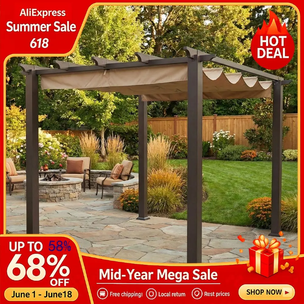 Reinforced RipLock 350 Replacement Canopy Top Cover Compatible with BHG, Meritmoor 9 x 9 Pergola Models BH1909209945, Custom
Reinforced RipLock 350 Replacement Canopy Top Cover Compatible with BHG, Meritmoor 9 x 9 Pergola Models BH1909209945, Custom