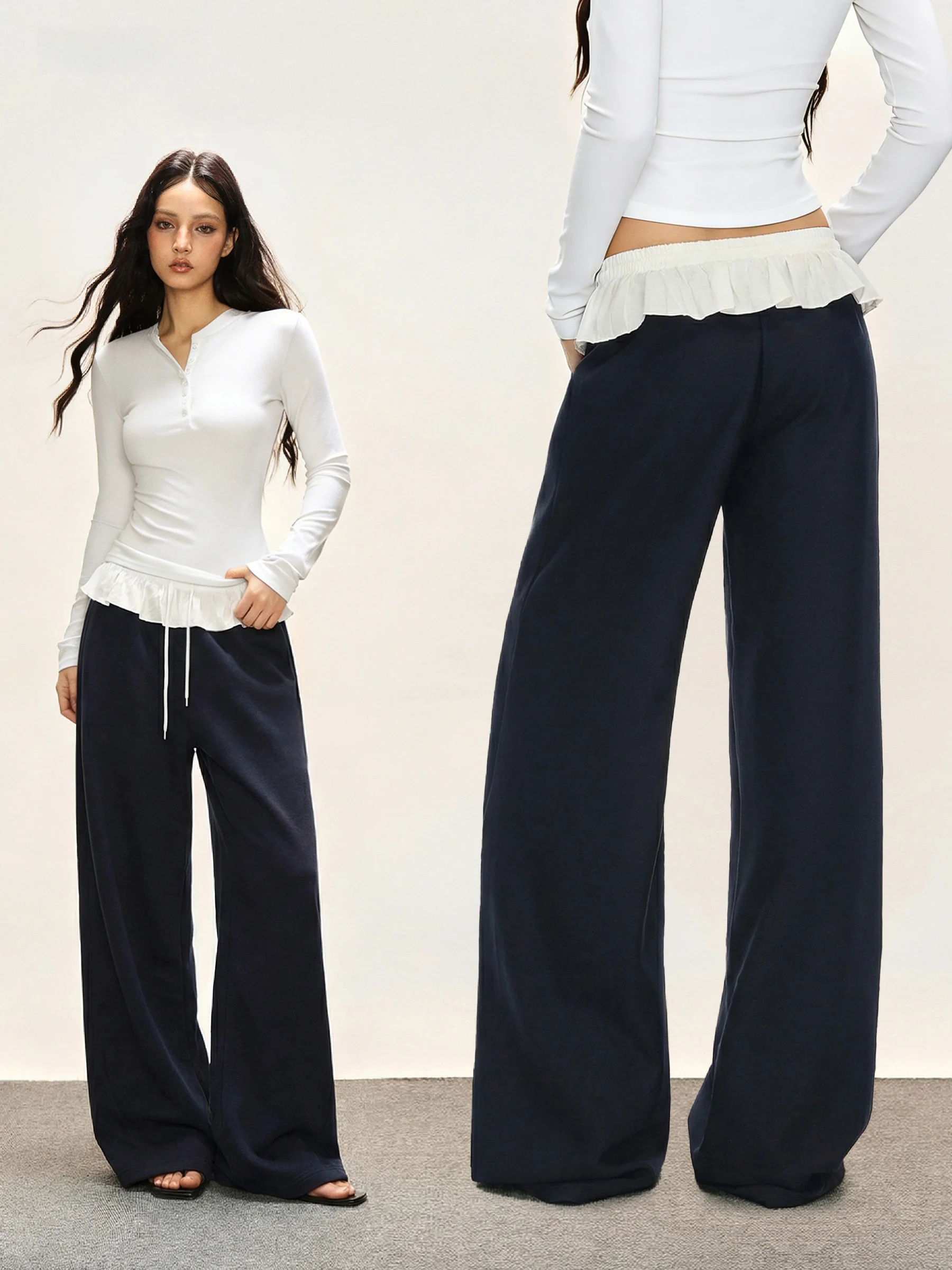 November Holiday Women's American Style Casual Pants Color Block Drawstring Wide Leg Pants Floral Design Loose Fit
November Holiday Women's American Style Casual Pants Color Block Drawstring Wide Leg Pants Floral Design Loose Fit