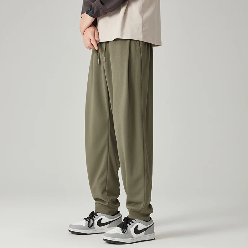 Men's Autumn Winter Solid Elastic High Waisted Pocket Casual Loose Sports Harlan Trousers England Style Office Lady Slim Pants
Men's Autumn Winter Solid Elastic High Waisted Pocket Casual Loose Sports Harlan Trousers England Style Office Lady Slim Pants