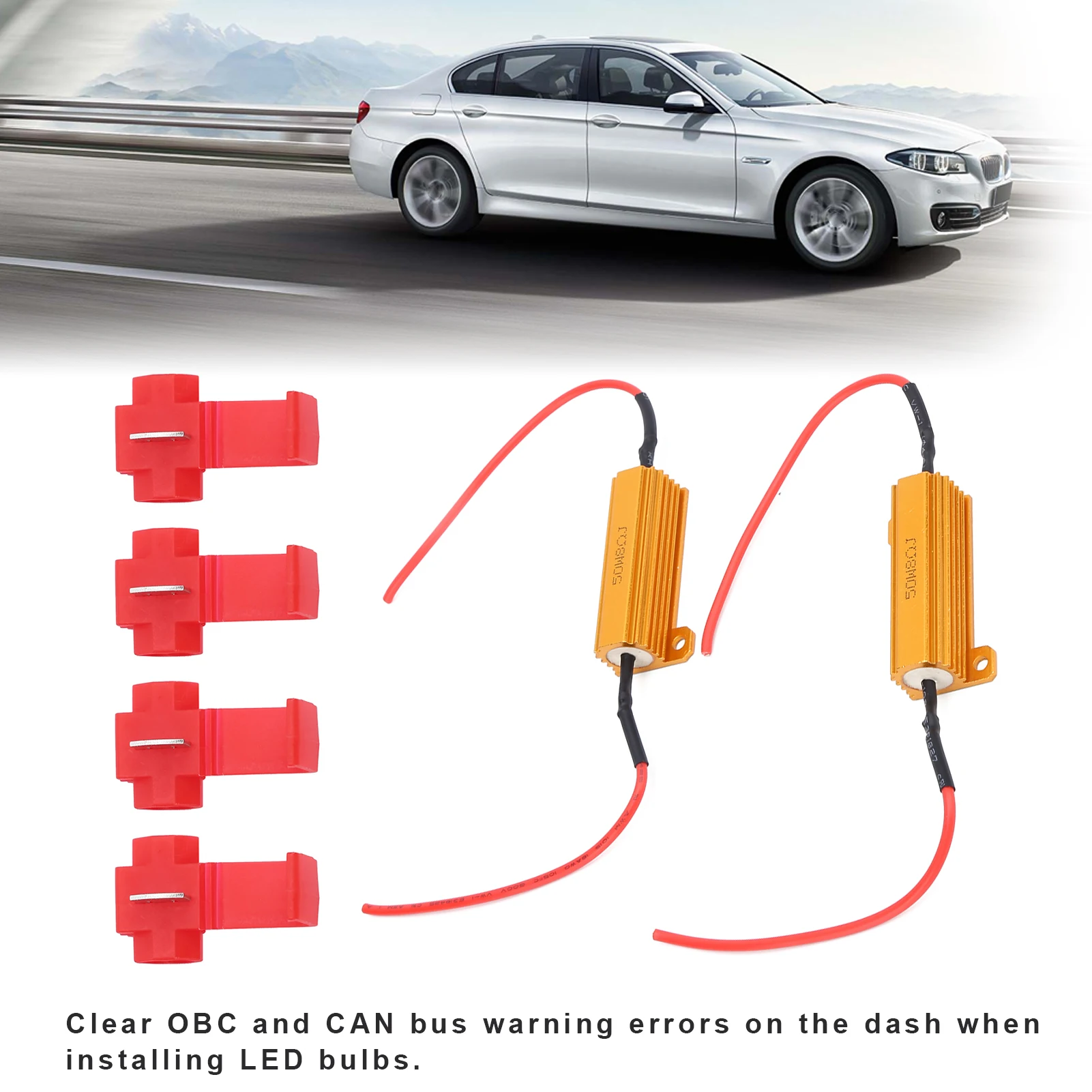 50W LED Decoder 8Ω Load Resistor Canbus Error Canceller for Headlight Foglight DRL 50W LED Decoder Error Decoder
50W LED Decoder 8Ω Load Resistor Canbus Error Canceller for Headlight Foglight DRL 50W LED Decoder Error Decoder