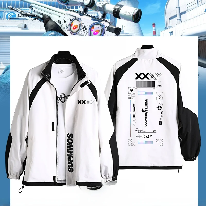 CSGO Game Print Skin Collaborative Autumn Winter Men's Jaet Coat Fce Lined Stand Collar Zipper Closure Casual Outerwear
CSGO Game Print Skin Collaborative Autumn Winter Men's Jaet Coat Fce Lined Stand Collar Zipper Closure Casual Outerwear