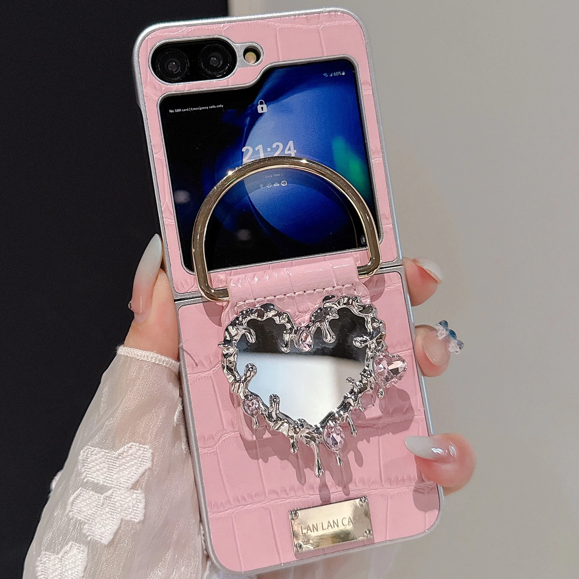 Heart Make up Mirror Cover Funda For Samsung Z Flip 7 Fold Stand Holder Cases For Galaxy Z Flip 6 zflip5 zflip4 Leather Cover
Heart Make up Mirror Cover Funda For Samsung Z Flip 7 Fold Stand Holder Cases For Galaxy Z Flip 6 zflip5 zflip4 Leather Cover