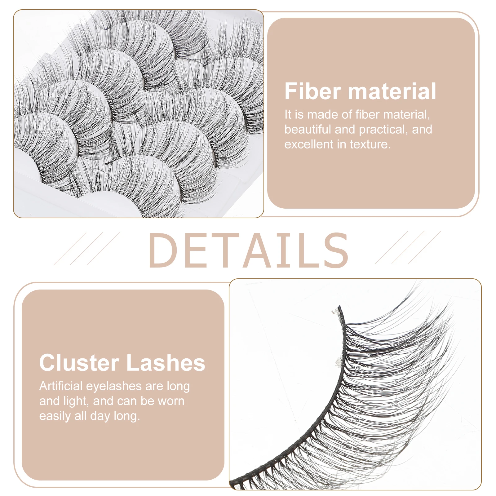 5 Pairs False Eyelashes 3D Chemical Fiber Women Fake Lashes Makeup Charming Women Fake Lashes Wedding Party
5 Pairs False Eyelashes 3D Chemical Fiber Women Fake Lashes Makeup Charming Women Fake Lashes Wedding Party