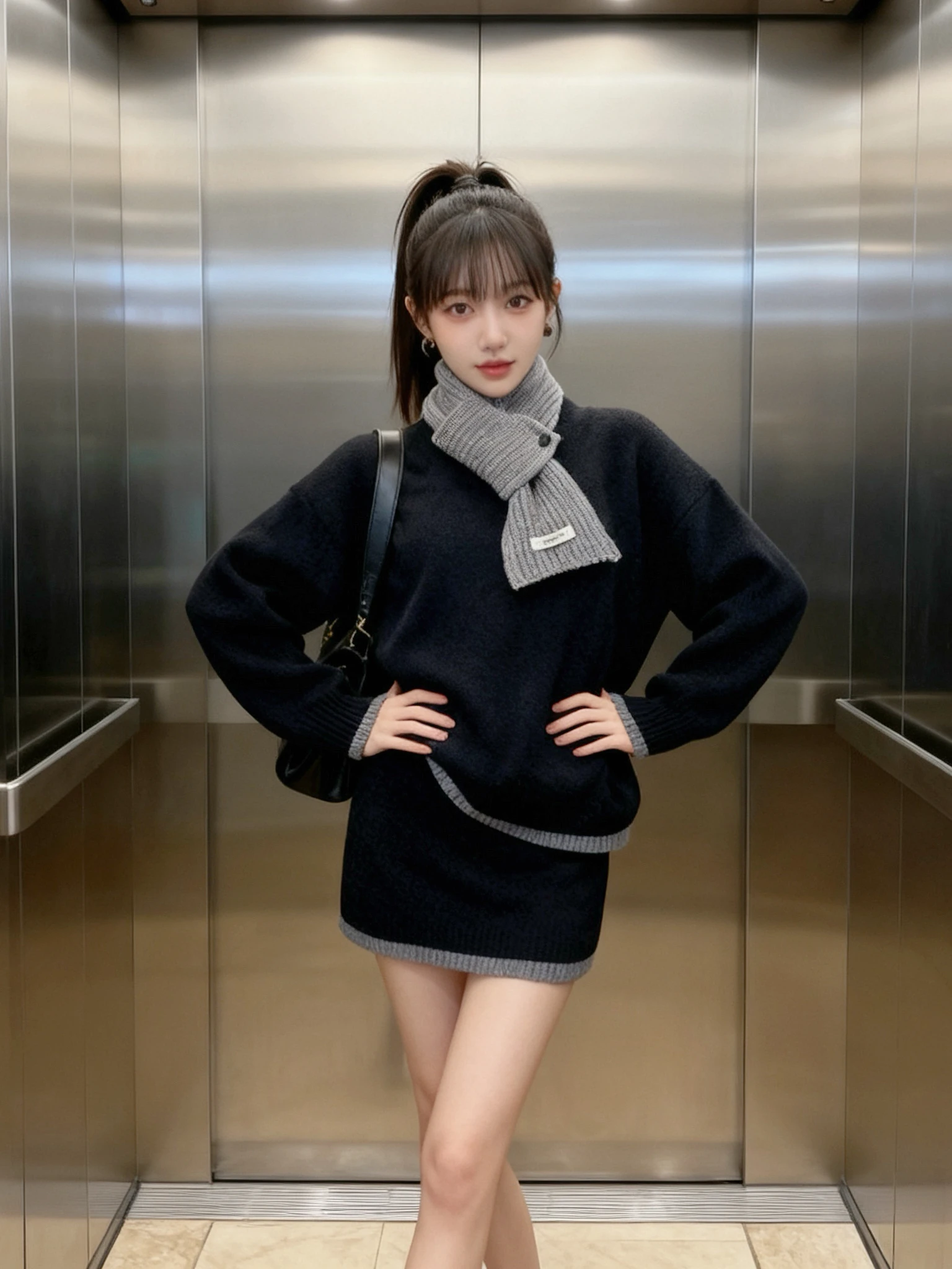 Korean Style Lazy round Neck Knitwear Short Skirt Two-Piece Set Women's Spring Autumn Elegant Fashion Casual Outfit
Korean Style Lazy round Neck Knitwear Short Skirt Two-Piece Set Women's Spring Autumn Elegant Fashion Casual Outfit
