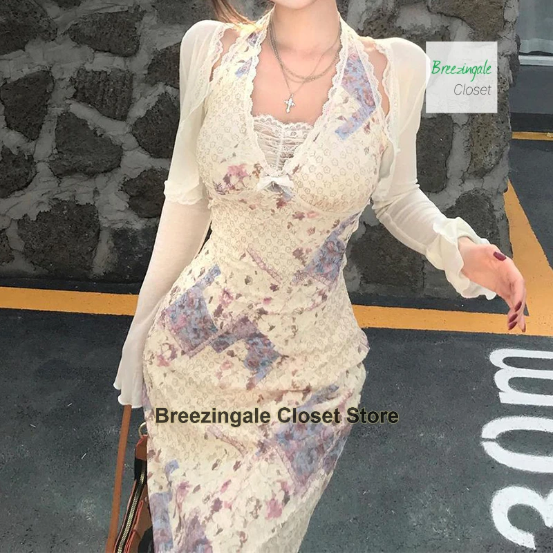 French lace sexy slim neck dress women's spring and summer fashion temperament pure desire spice dress+cardigan two-piece suit
French lace sexy slim neck dress women's spring and summer fashion temperament pure desire spice dress+cardigan two-piece suit