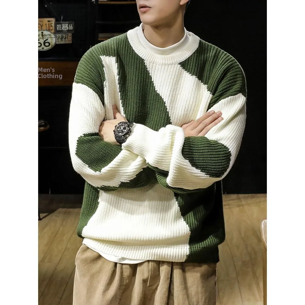 y een White Color Blo Thiened Knitted Sweater Men's Casual Loose Outerwear Autumn Winter Season Polyester Fiber
y een White Color Blo Thiened Knitted Sweater Men's Casual Loose Outerwear Autumn Winter Season Polyester Fiber