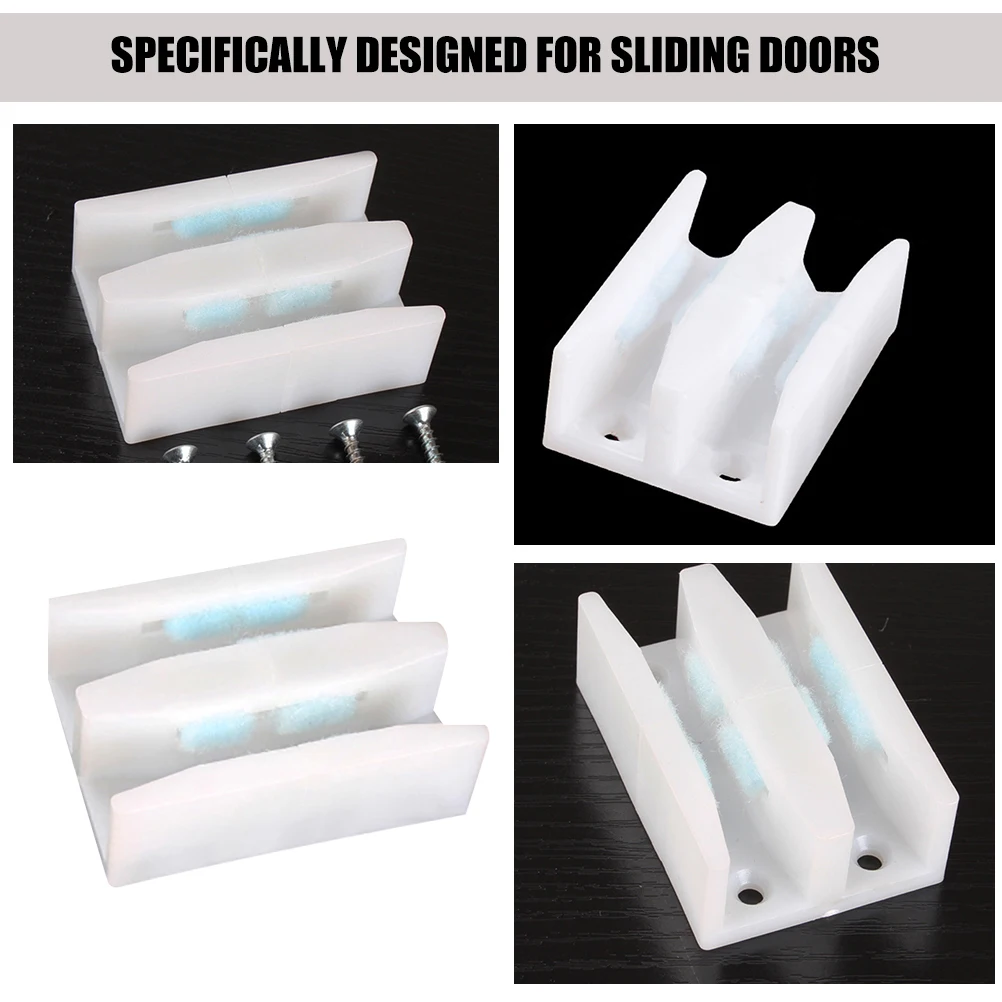 8 Pcs Sliding Door Guide Bottom Stopper Plastic Blocks for Shower Doors Glass Door Guides Floor Mount Hardware
8 Pcs Sliding Door Guide Bottom Stopper Plastic Blocks for Shower Doors Glass Door Guides Floor Mount Hardware