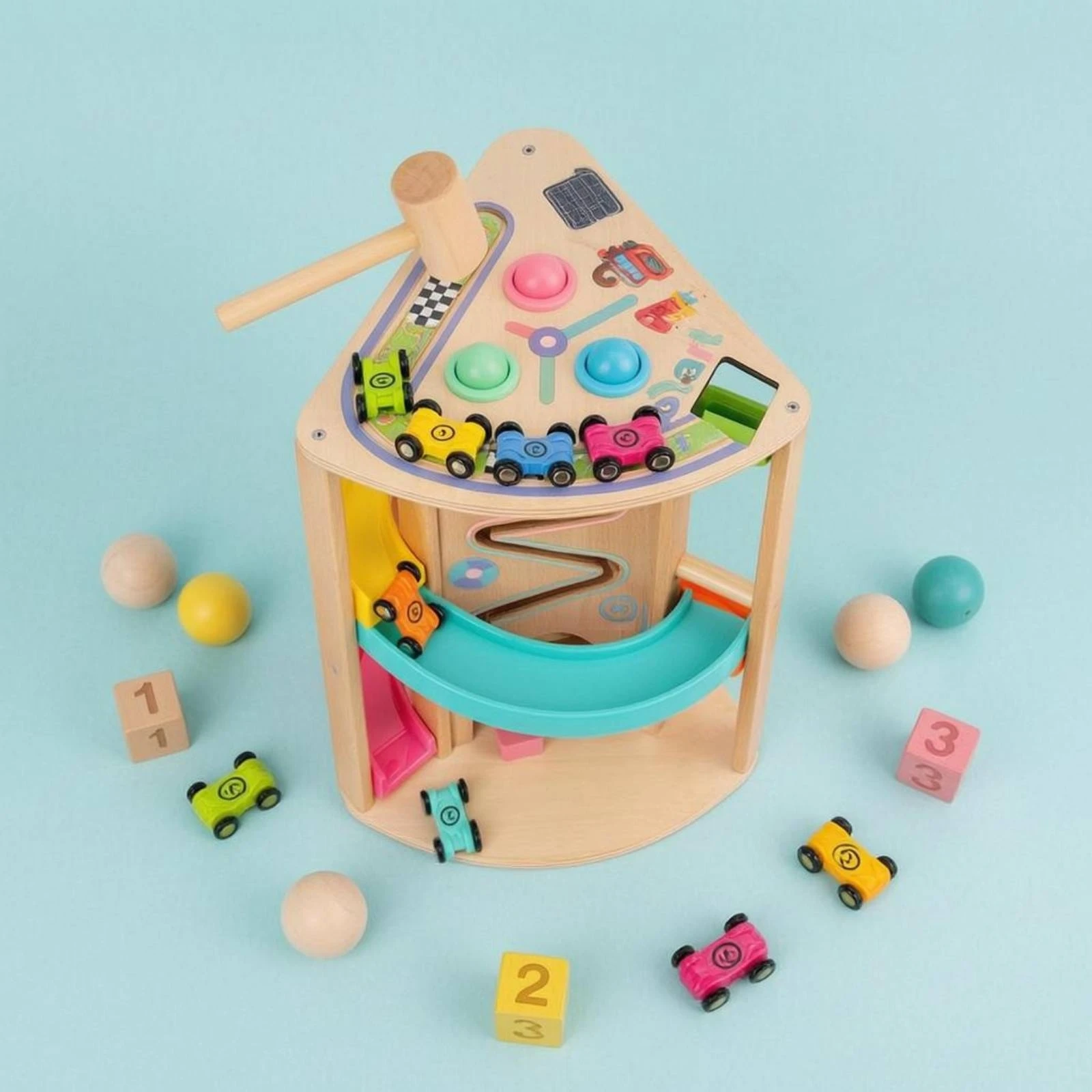 Rotating Slide Track Toy Hand-Eye Coordination Multifunction Wooden Play Set Wooden Activity Cube Educational for Toddlers
Rotating Slide Track Toy Hand-Eye Coordination Multifunction Wooden Play Set Wooden Activity Cube Educational for Toddlers