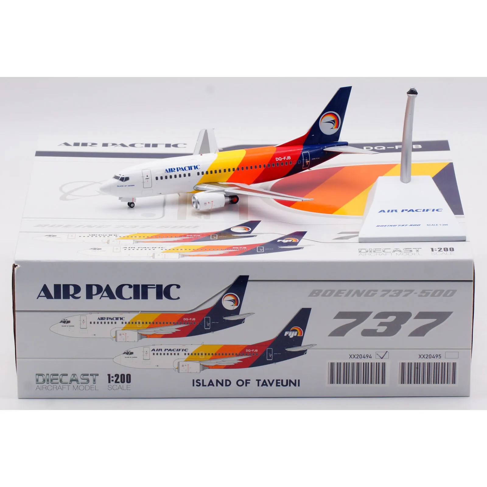 XX20494 Alloy Collectible Plane Gift JC Wings 1:200 Air Pacific Boeing B737-500 Diecast Aircraft Jet Model DQ-FJB With Stand
XX20494 Alloy Collectible Plane Gift JC Wings 1:200 Air Pacific Boeing B737-500 Diecast Aircraft Jet Model DQ-FJB With Stand