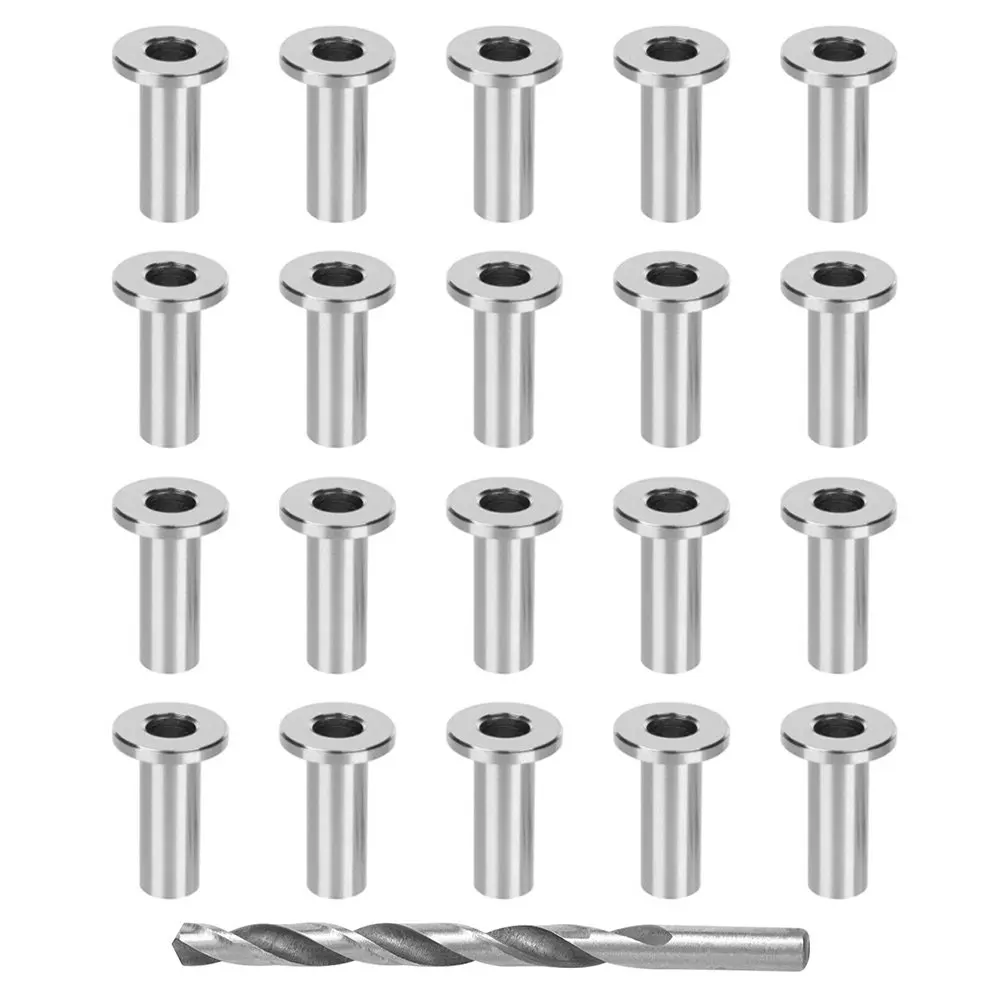 80Pcs T316 Stainless Steel Cable Protector Sleeves Wire Rope Sleeve for Deck Stair Wood Post Cable Railing Kit Outdoor Indoor
80Pcs T316 Stainless Steel Cable Protector Sleeves Wire Rope Sleeve for Deck Stair Wood Post Cable Railing Kit Outdoor Indoor